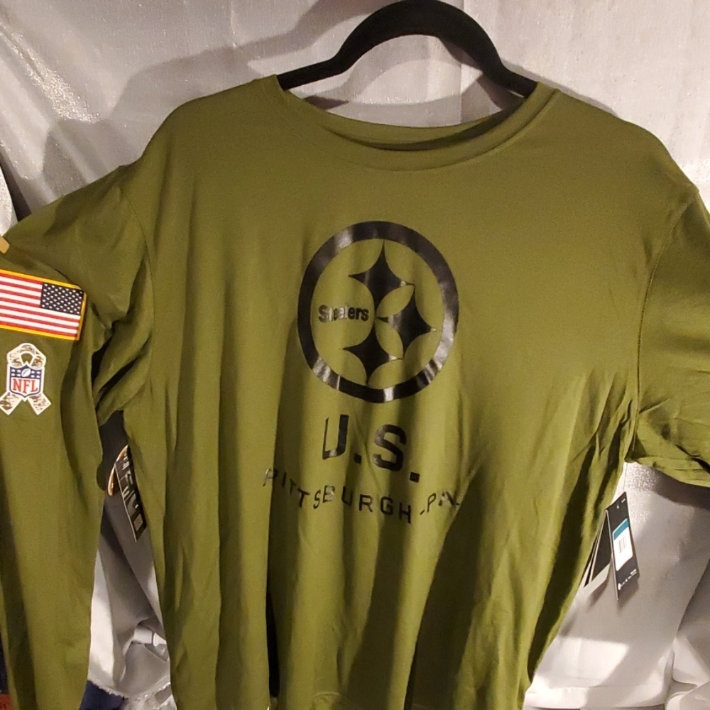 NIKE NEW WITH TAGS SALUTE TO SERVICE STEELERS LONG